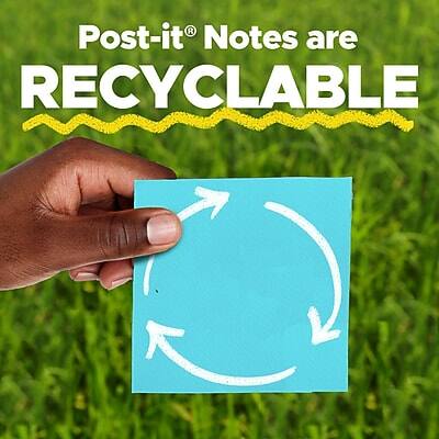 Post-it® Notes are RECYCLABLE