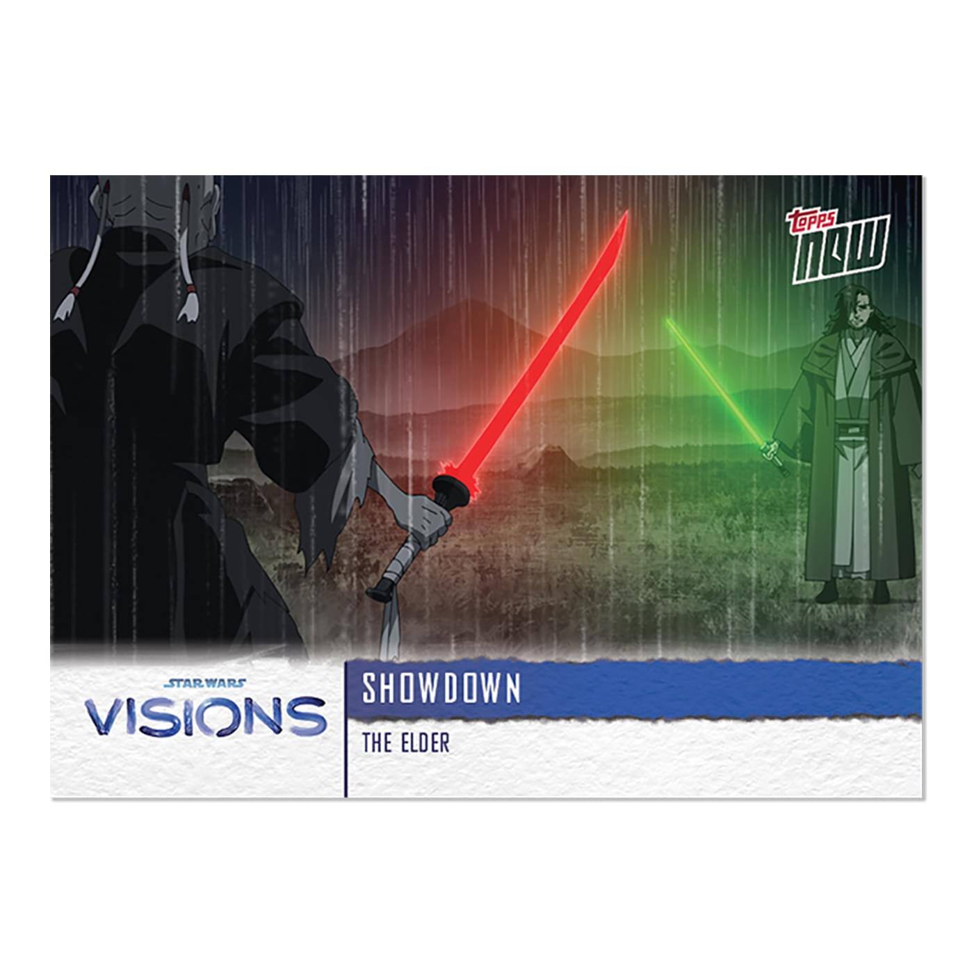 Sure, here is the corrected and grouped text from the image:

- **Topps Now**
- **Star Wars Visions**
- **Showdown**
- **The Elder**