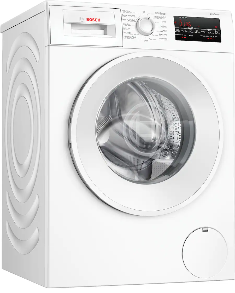 Bosch 300 Series 2.2 Cu. Ft. High Efficiency Stackable Smart Front Load ...