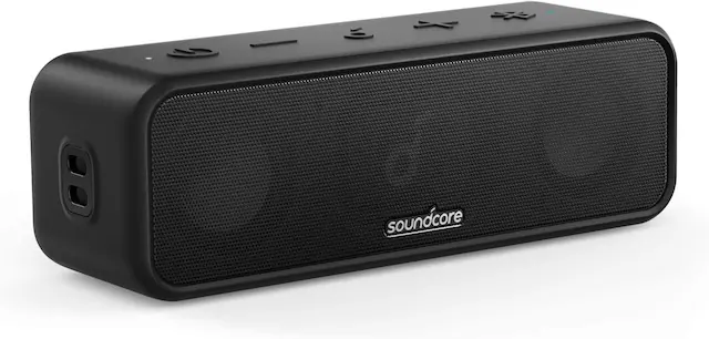 Front. Soundcore - Soundcore Anker 3 Portable Bluetooth Speaker, Wireless, IPX7 Waterproof - Black.