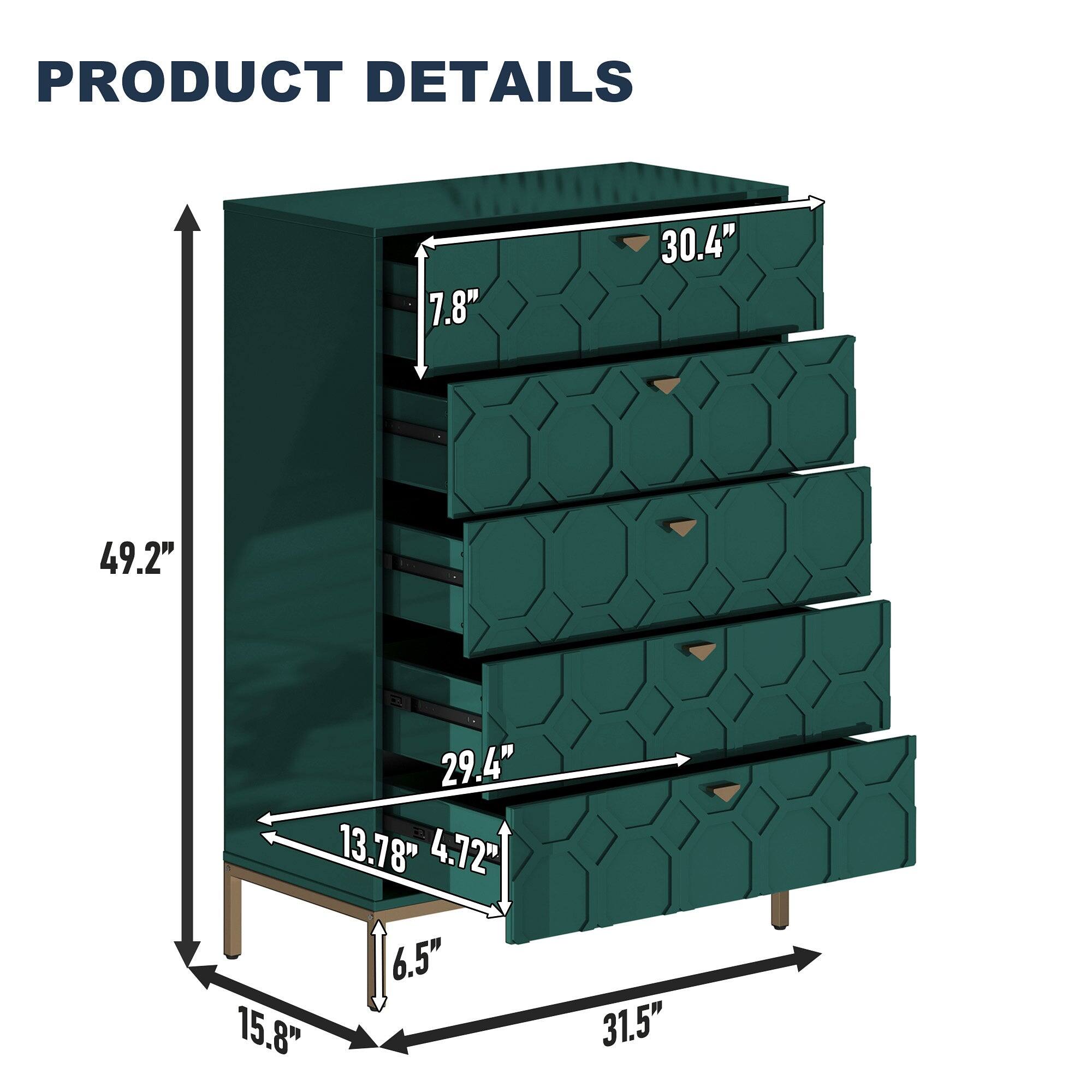 PRODUCT DETAILS

- Height: 49.2"
- Width: 30.4"
- Depth: 15.8"
- Drawer Height: 7.8"
- Drawer Width: 30.4"
- Drawer Depth: 13.78"
- Drawer Height: 7.8"
- Drawer Width: 30.4"
- Drawer Depth: 13.78"
- Drawer Height: 7.8"
- Drawer Width: 30.4"
- Drawer Depth: 13.78"
- Drawer Height: 7.8"
- Drawer Width: 30.4"
- Drawer Depth: 13.78"
- Drawer Height: 7.8"
- Drawer Width: 30.4"
- Drawer Depth: 13.78"
- Drawer Height: 7.8"
- Drawer Width: 30.4"
- Drawer Depth: 13.78"
- Drawer Height: 7.8"
- Drawer Width: 30.4"
- Drawer Depth: 13.78"
- Drawer Height: 7.8"
- Drawer Width: 30