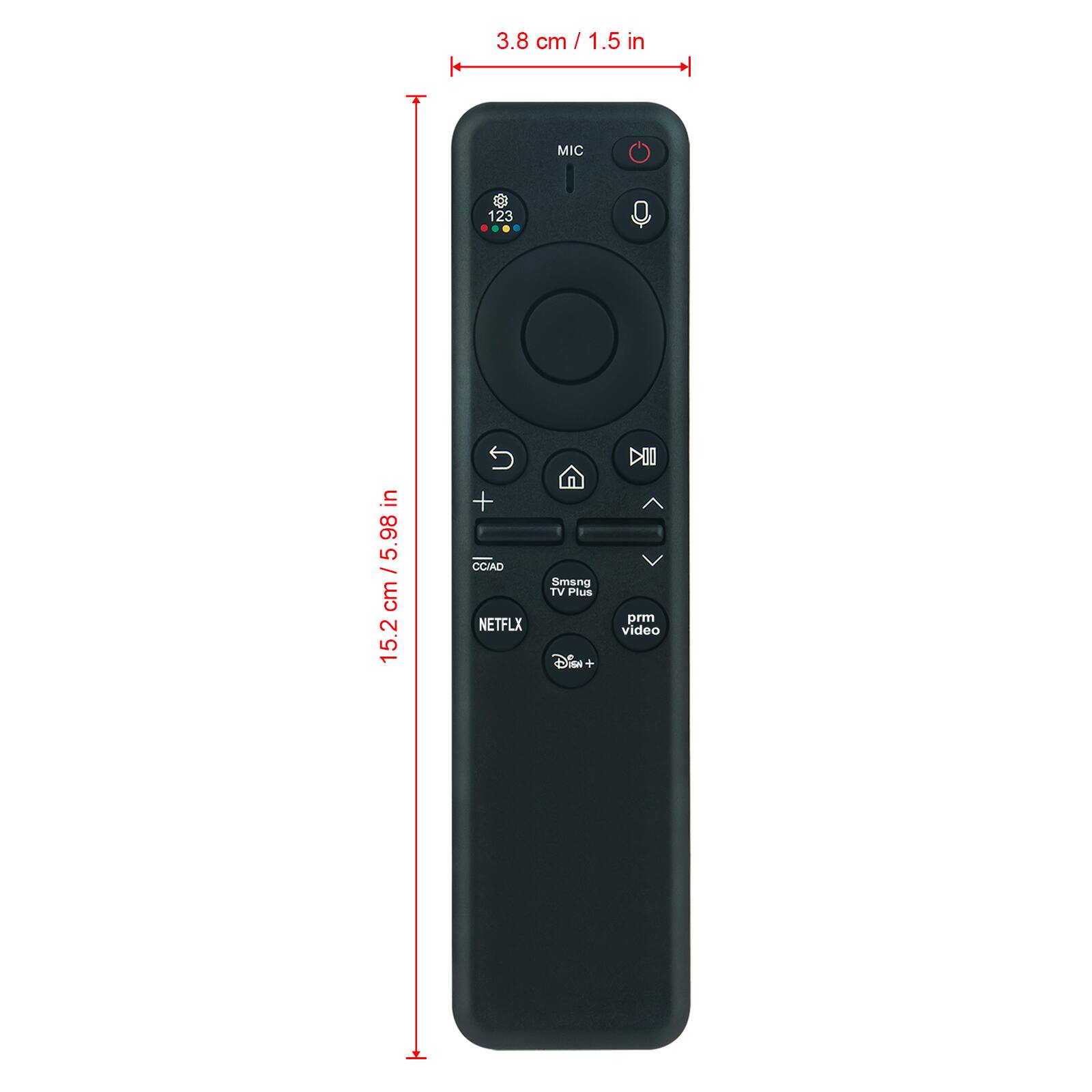 3.8 cm / 1.5 in
MIC
123
15.2 cm / 5.98 in
CCIAD
NETFLIX
Smeng TV Plus
Disney+
pm video
