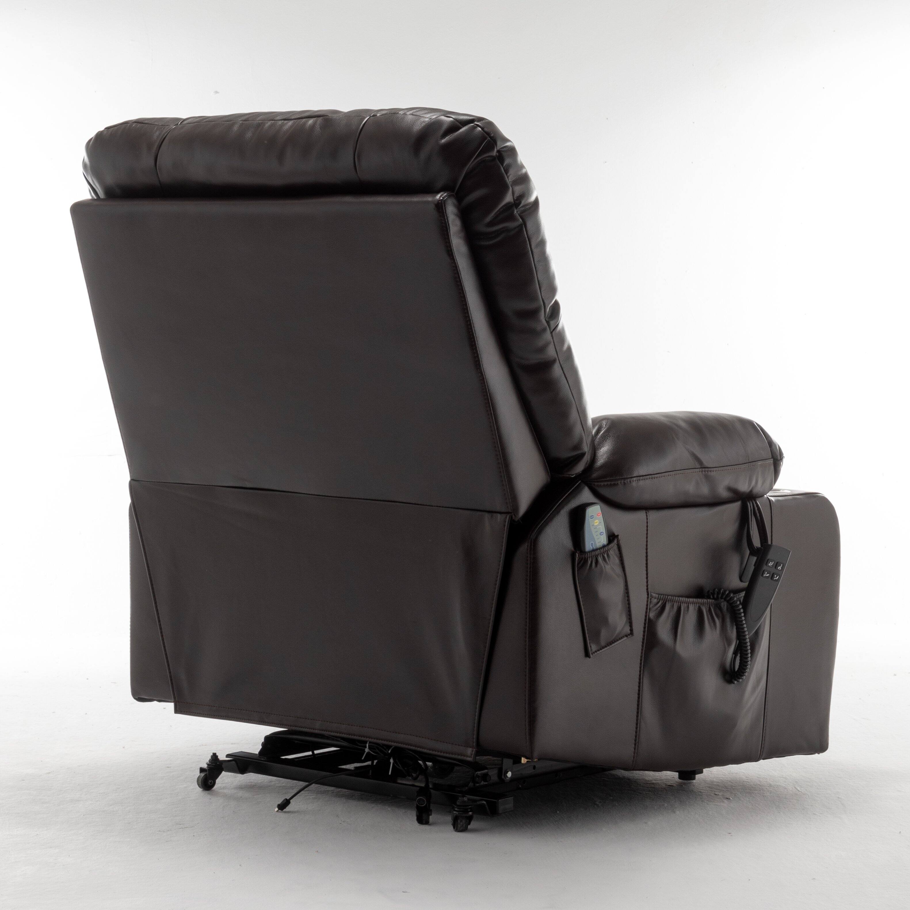 Alt View 1. TinyHomie - Lift Chair for Big and Tall Person with Inconvenient Legs High Density Foam Lift Sofa - Red.