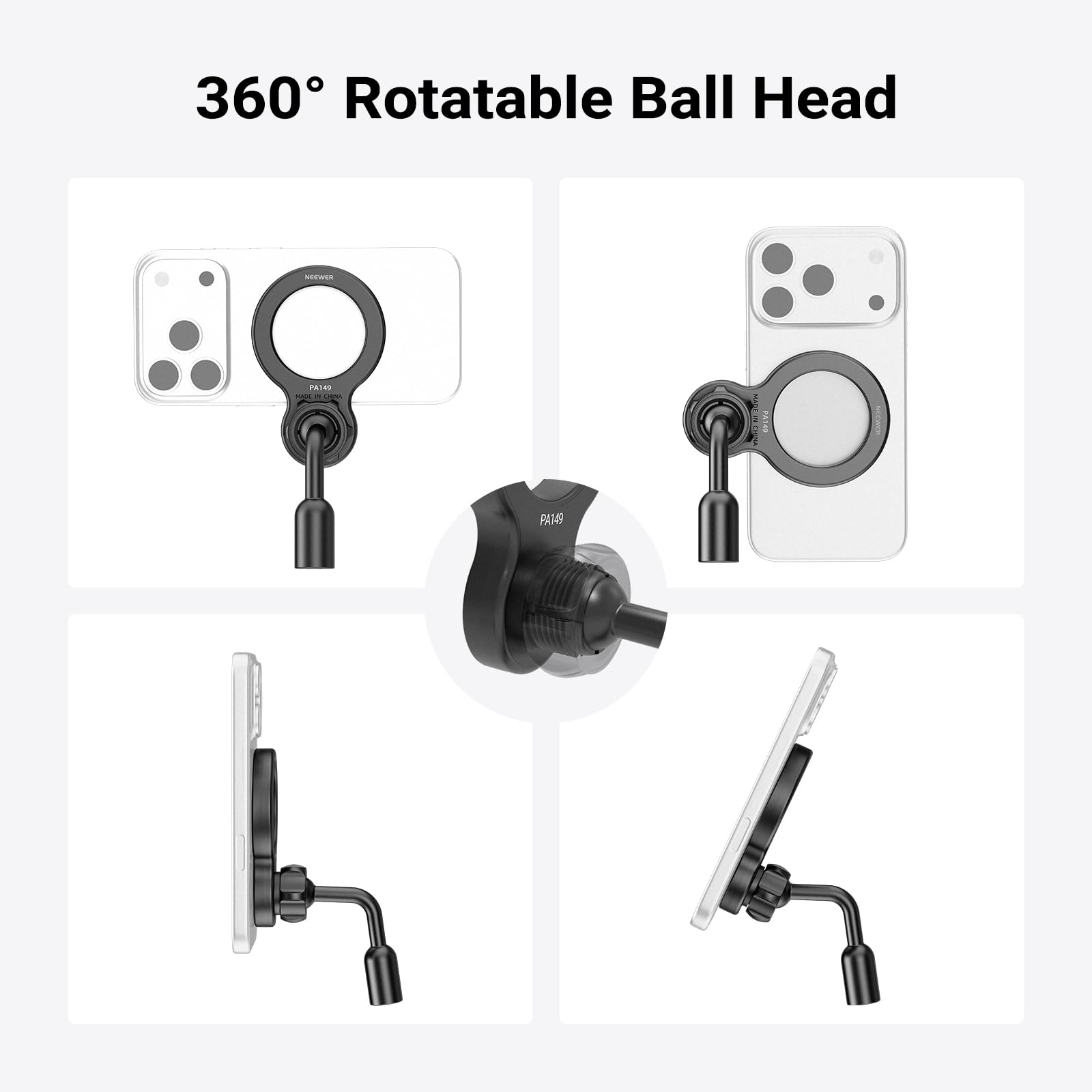 360° Rotatable Ball Head