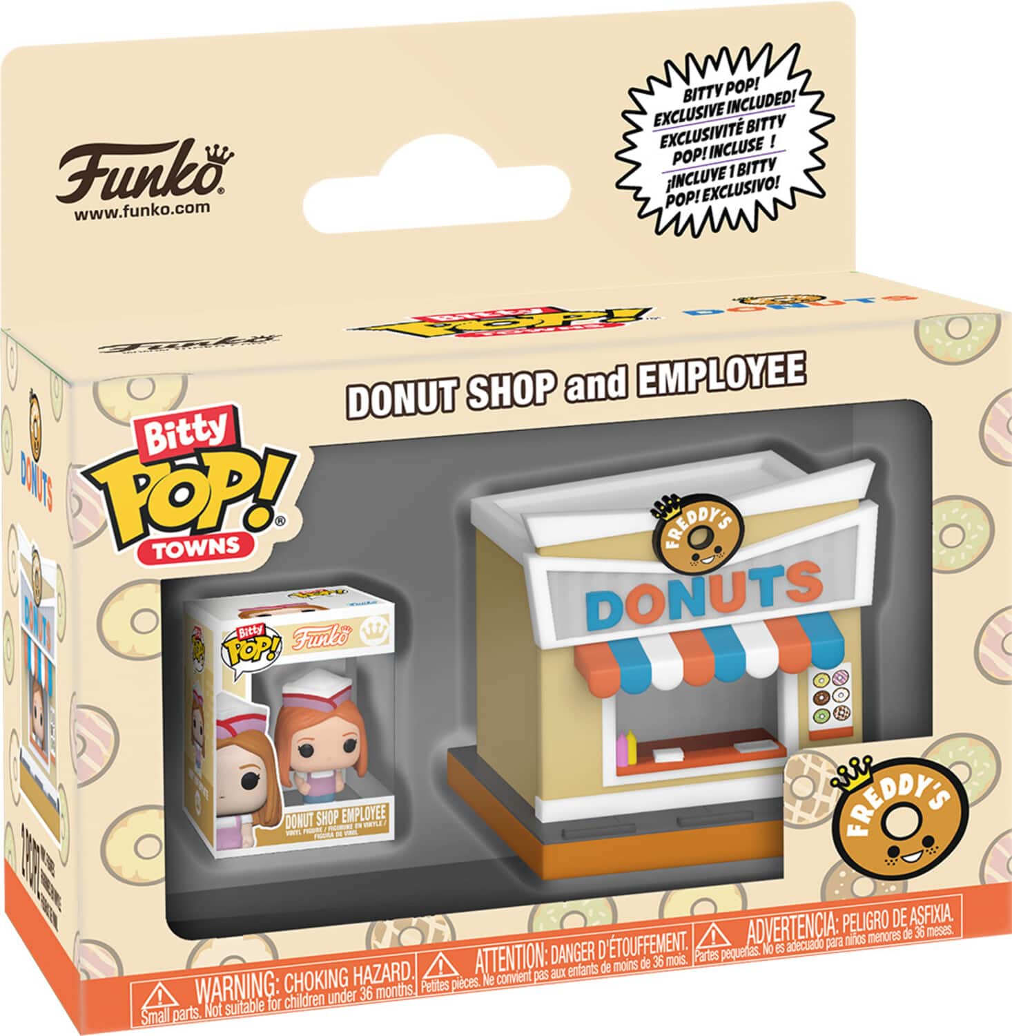 Funko - Bitty POP! Town: Bitty City - Donut Shop - COLLECTIBLES - Multicolor