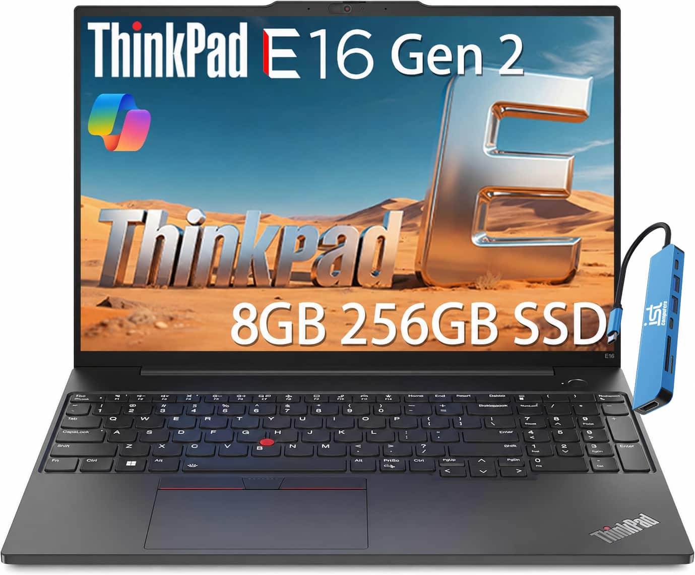 Lenovo - ThinkPad E16 Gen 2 16" FHD+ Business Laptop - AMD Ryzen 5 - 8GB RAM - 256GB SSD - Fingerprint - Backlit - Win 11Pro - Black