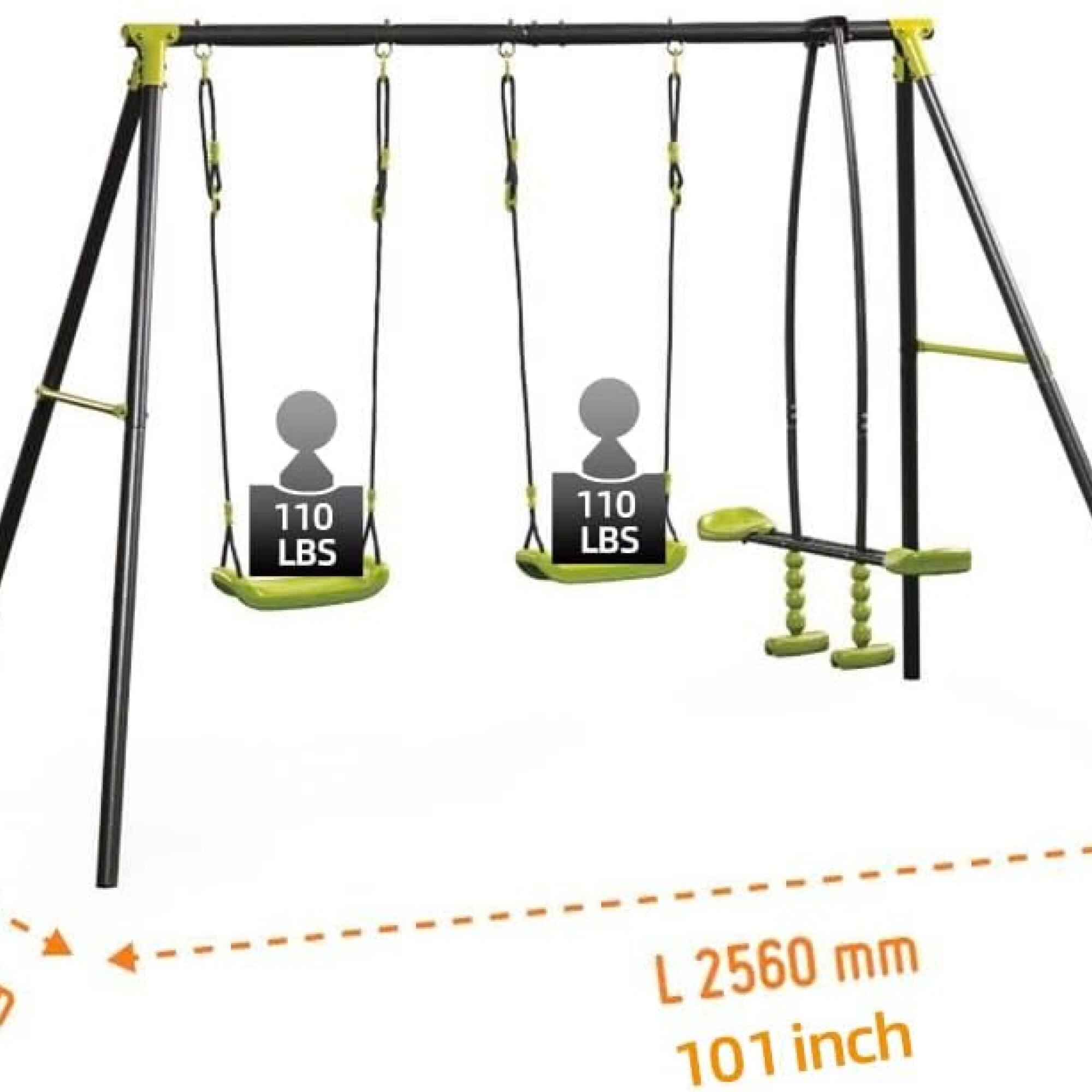 110 LBS  
110 LBS  
L 2560 mm  
101 inch