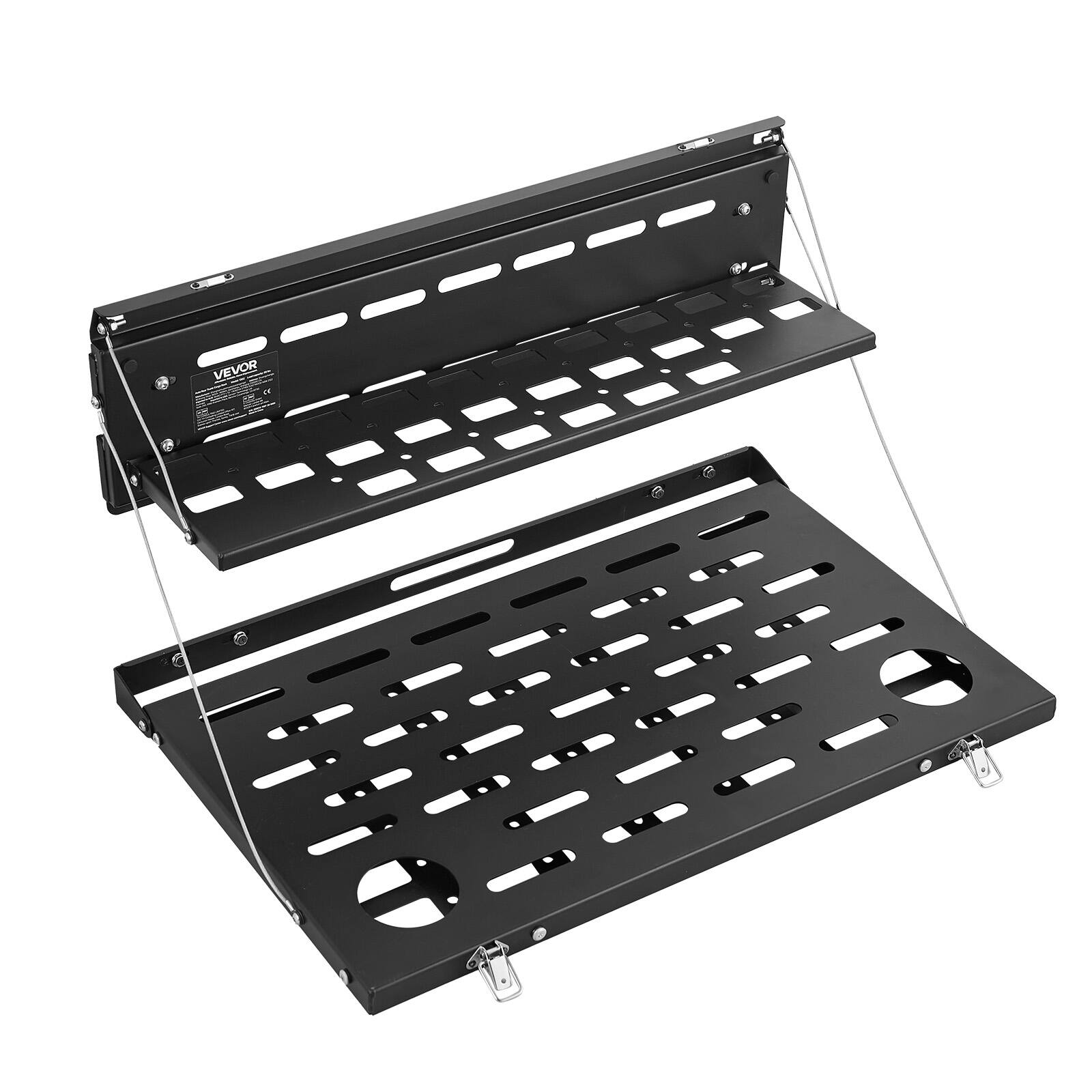 Alt View 5. VEVOR - Tailgate Table, for 2021-2025 Ford Bronco, 88 lbs, Carbon Steel Foldable Molle Panel Double-Layer Drop Down Table - Black.