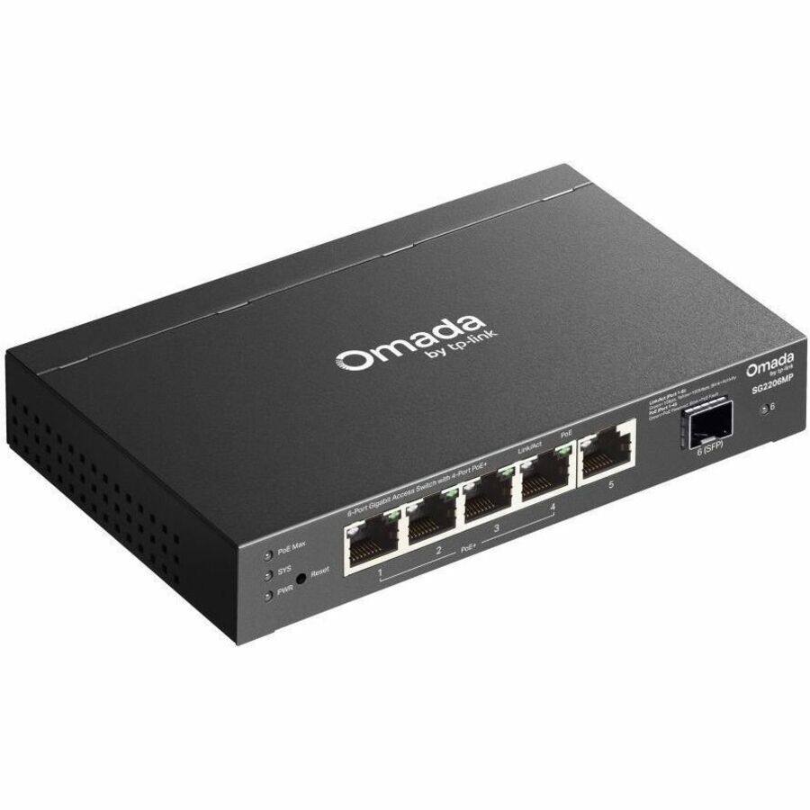 tp-link 
WiFiルーター TP Link Omada Access 6 Port Gigabit Switch with 4 Port PoE+ 5