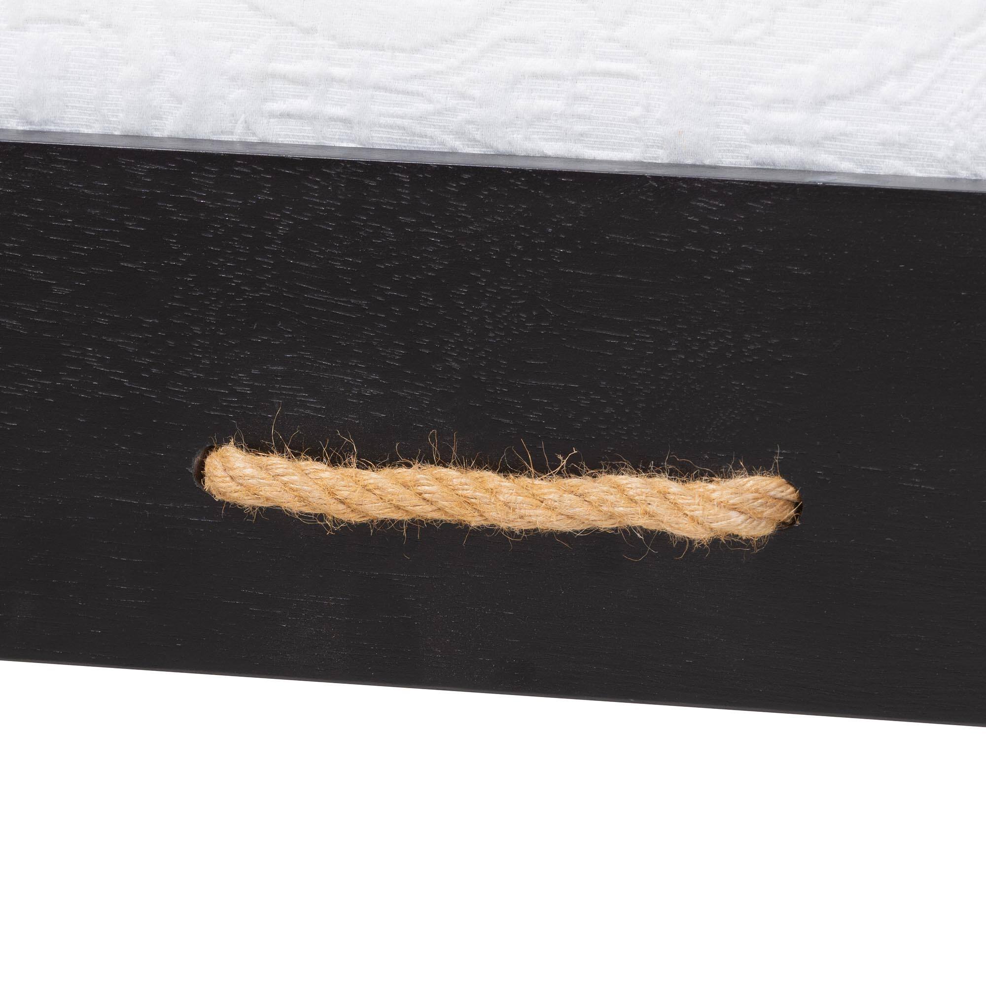 Alt View 2. Baxton Studio - Gaetano Wood Daybed with Turned Spindle Post, Twin - Black.