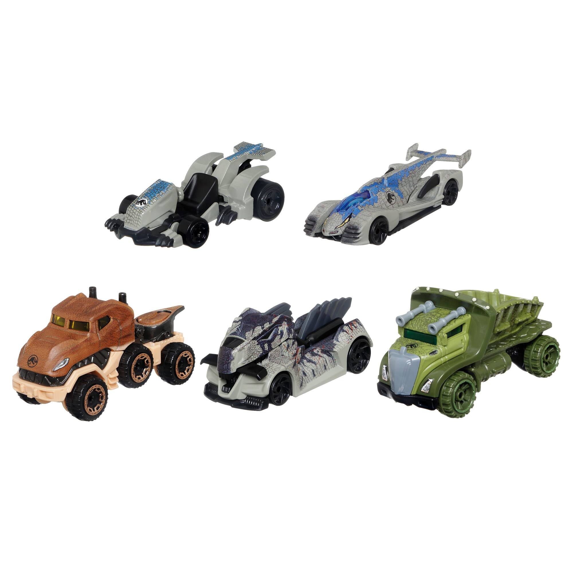 Best Buy Hot Wheels Jurassic World Character Car 5 Pack Styles May Vary GYJ92