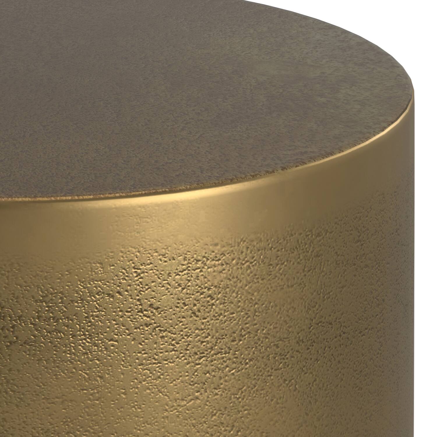 Alt View 5. Simpli Home - Cody Contemporary 16 inch Wide Cast Aluminum Side Table in Antique Brass/Antique Bronze, Fully Assembled - Antique Brass/ Antique Bronze.