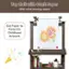 Top Roll with Craft Paper Offer extra drawing space Cut Paper to Keep the Childhood Artwork Garden