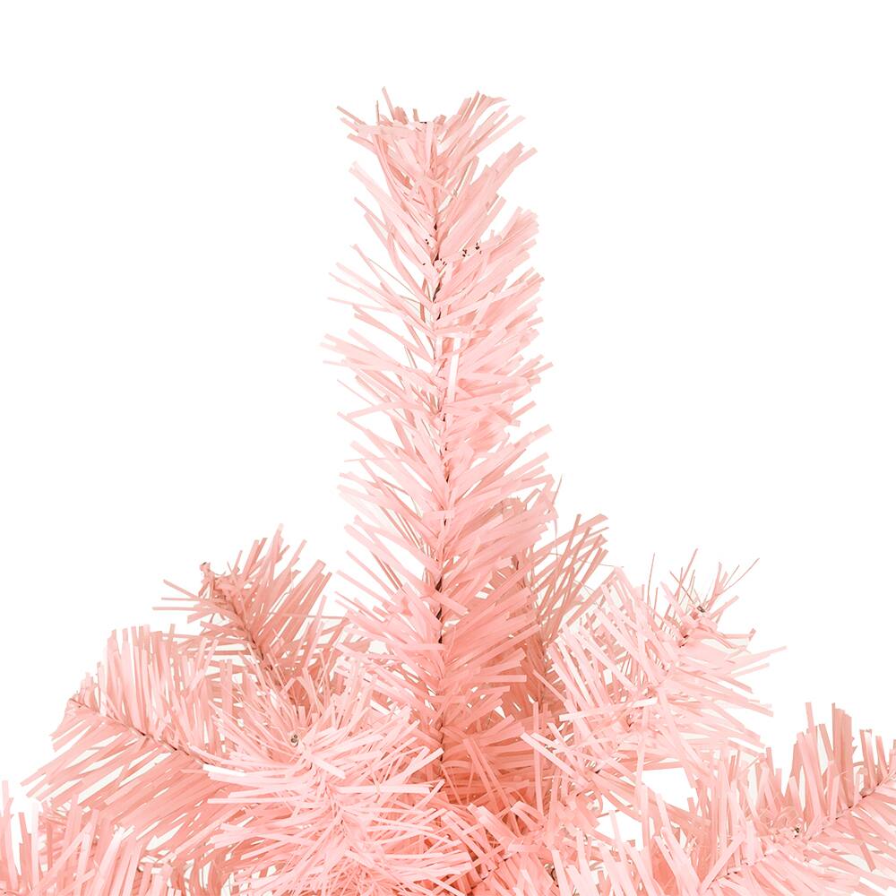 Alt View 1. VAVSEA - 6 ft Pink Unlit Artificial Christmas Tree, 1000 Tips Christmas Pine Tree with Metal Stand for Holiday Decor - Pink.