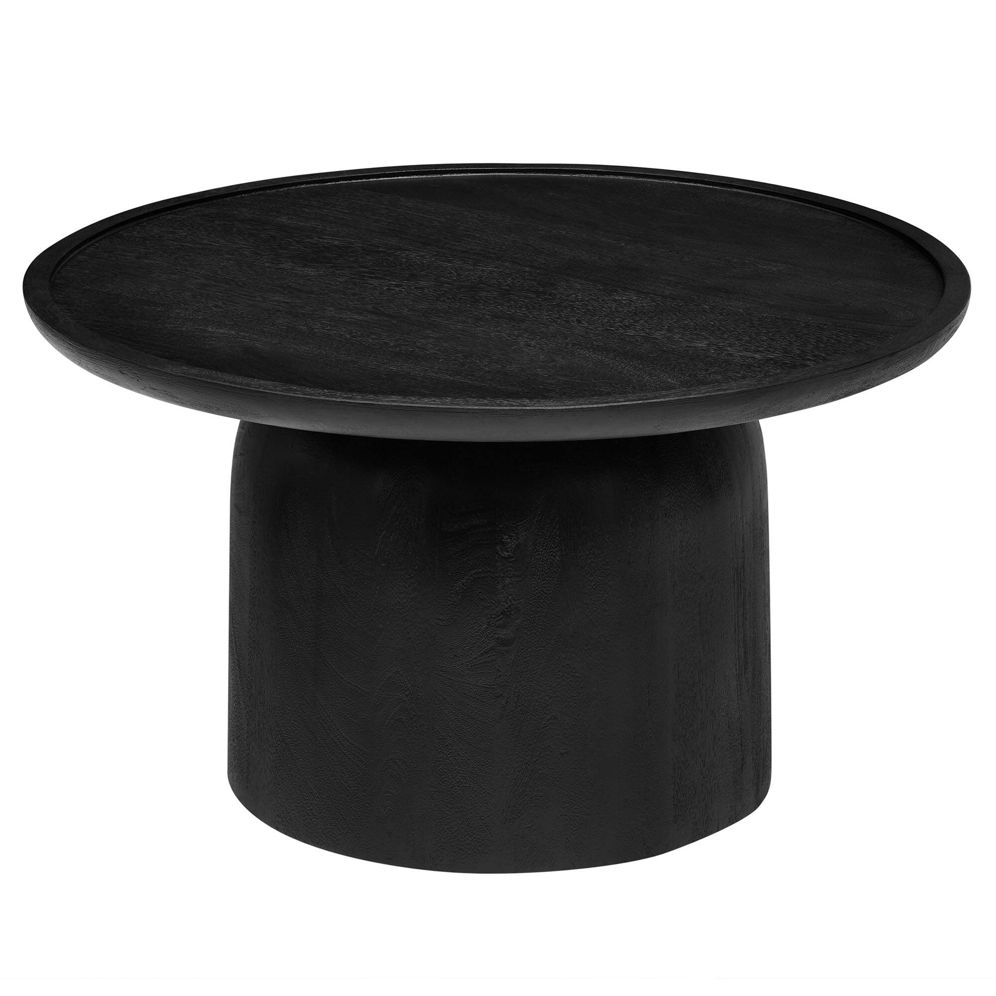Alt View 2. Modway - Holloway 30" Round Wood Coffee Table by Modway - Black.