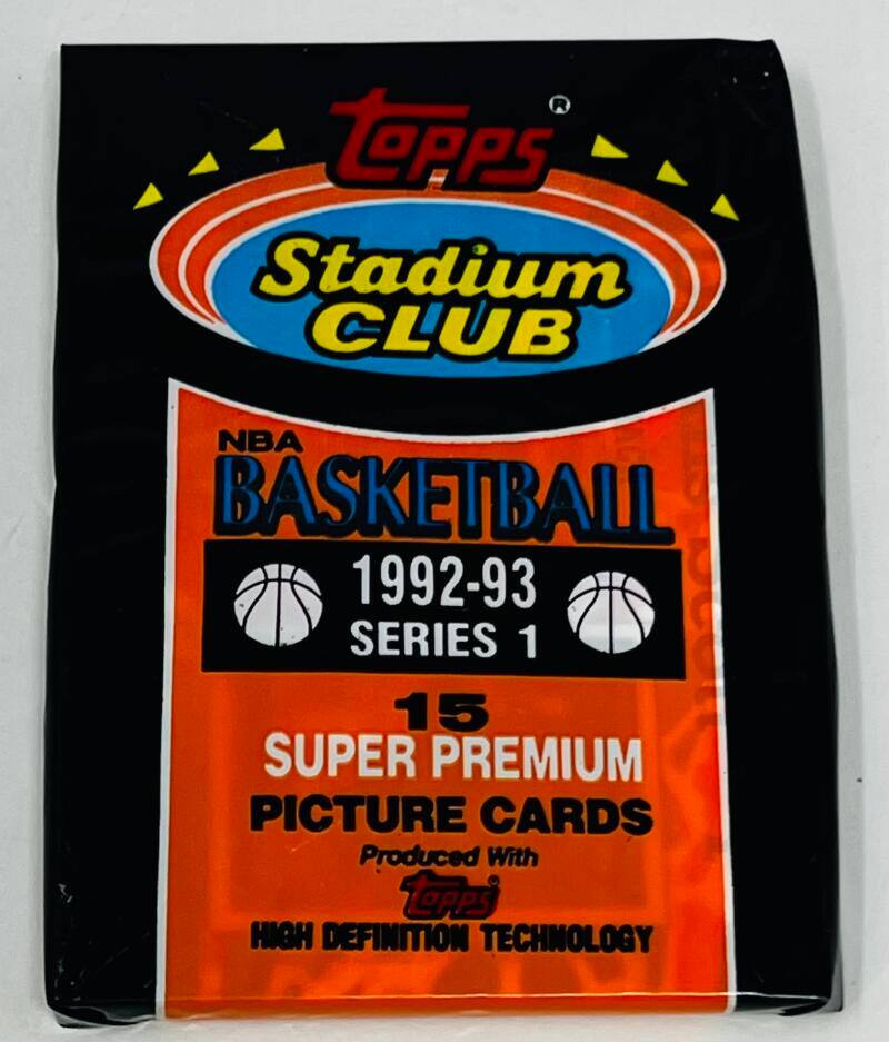 1992-93 Topps Stadium Club Series 1 Basketball Pack
