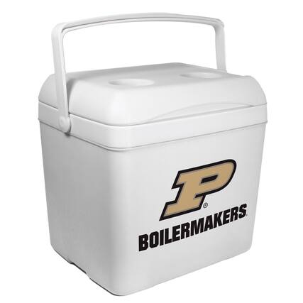 Front. Indigo Falls - White Purdue Boilermakers 24-Can Tailgate Cooler - White.