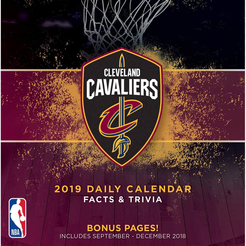 CLEVELAND CAVALIERS

2019 DAILY CALENDAR FACTS & TRIVIA

BONUS PAGES!
INCLUDES SEPTEMBER - DECEMBER 2018