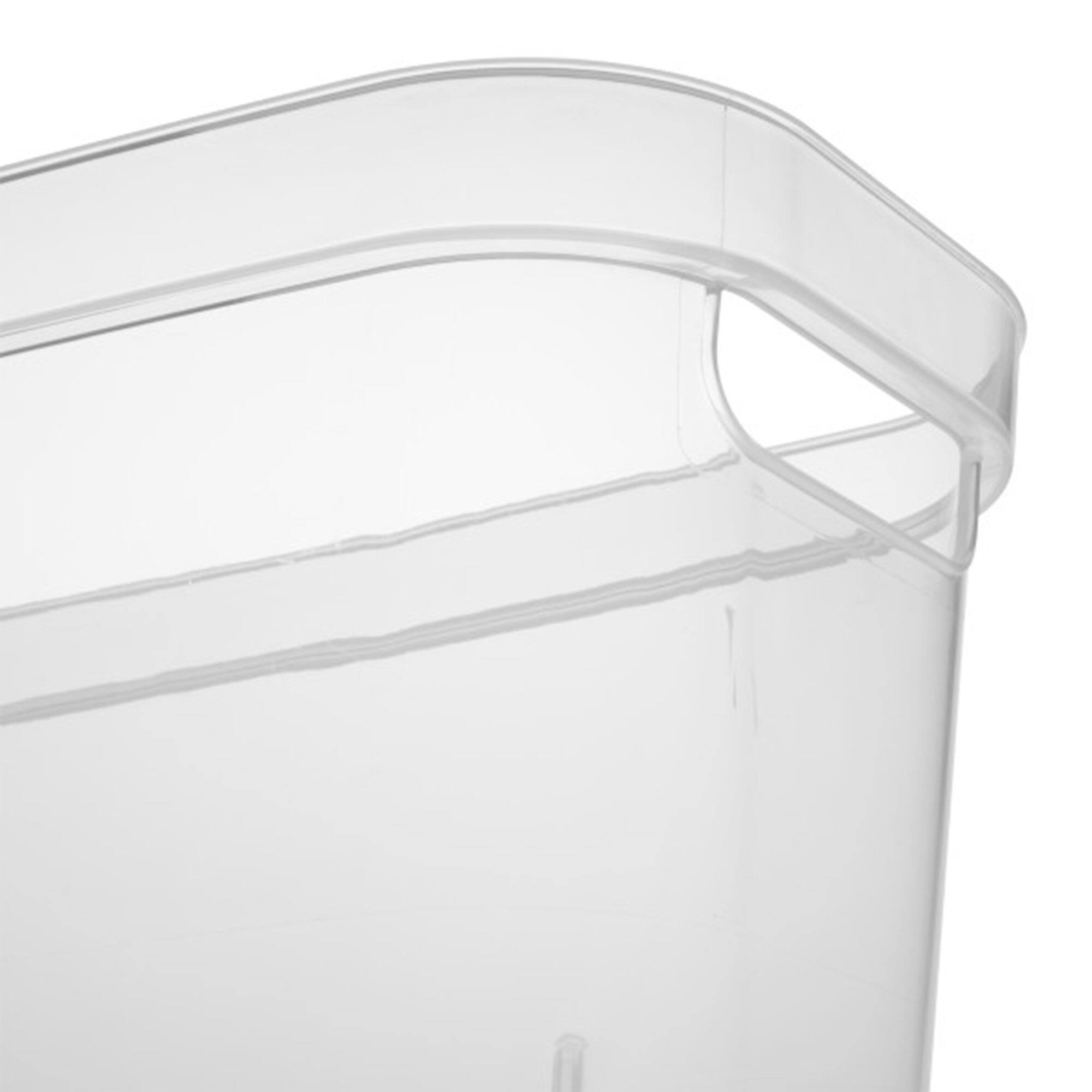 Alt View 4. Sterilite - Sterilite 6.25x6.25x15 In Narrow Storage Bin with Carry Handles, Clear (8 Pack).