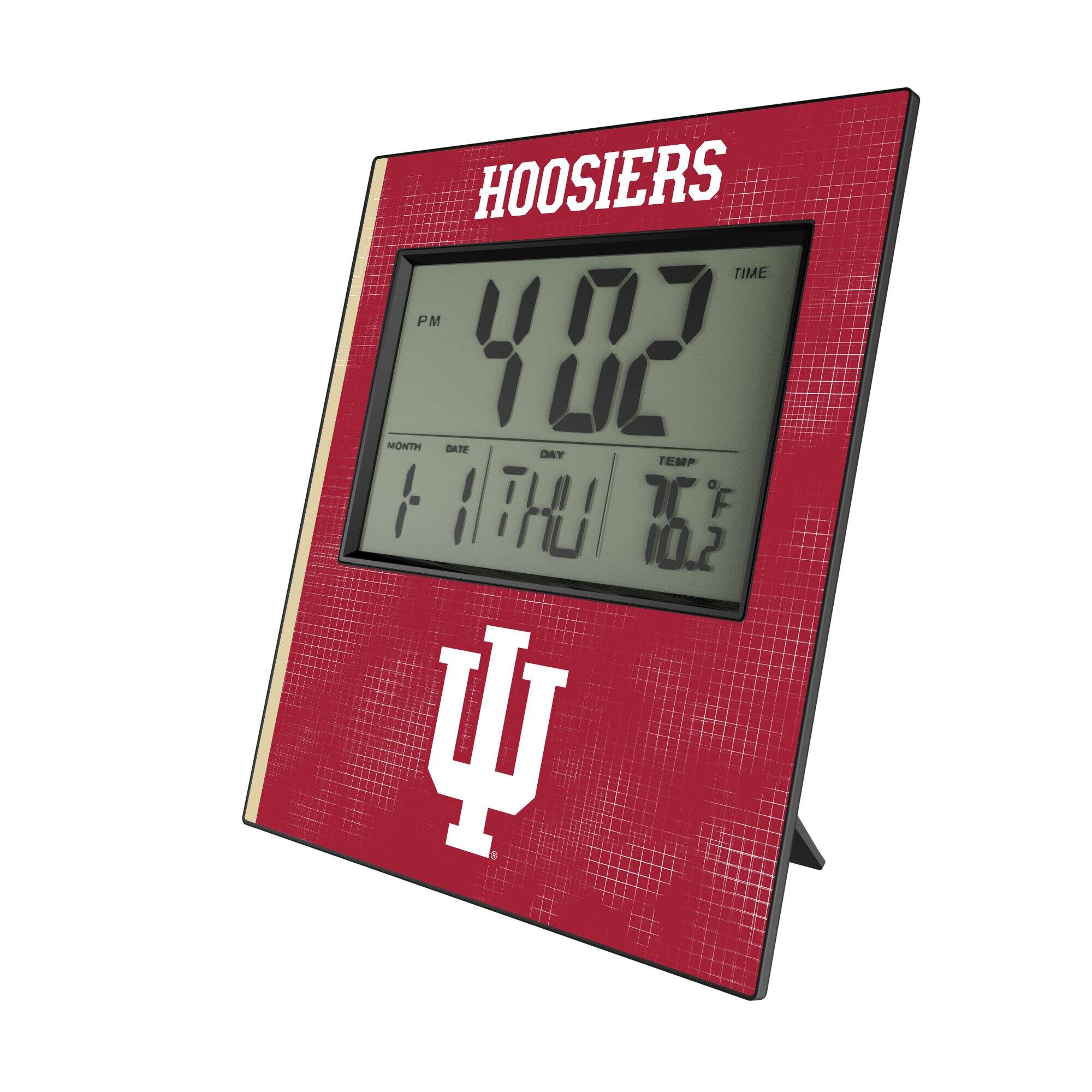 HOOSIERS TIME PM 4:02 MONTH DATE DAY TEMP 1 THU F 76.2