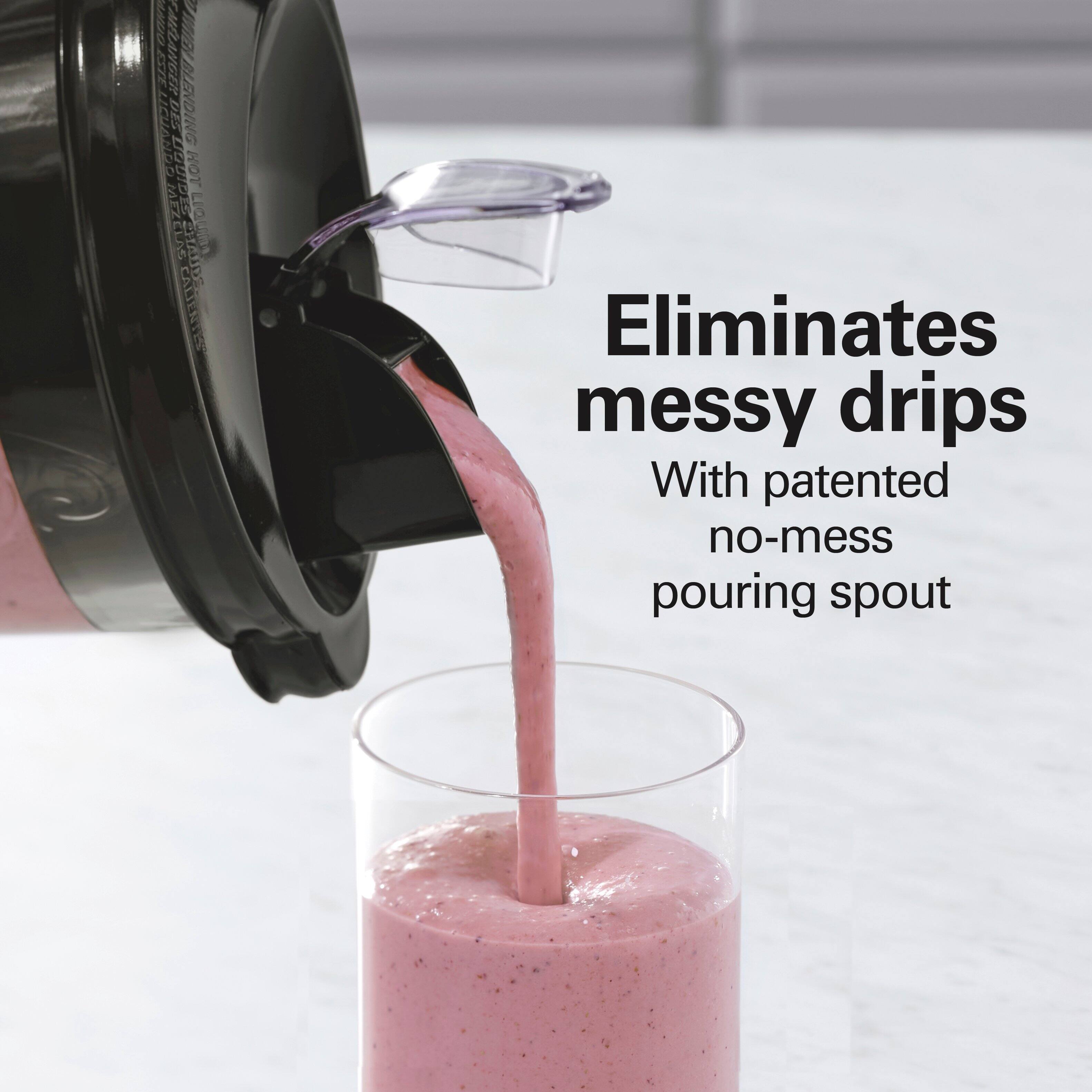 Eliminates messy drips  
With patented no-mess pouring spout