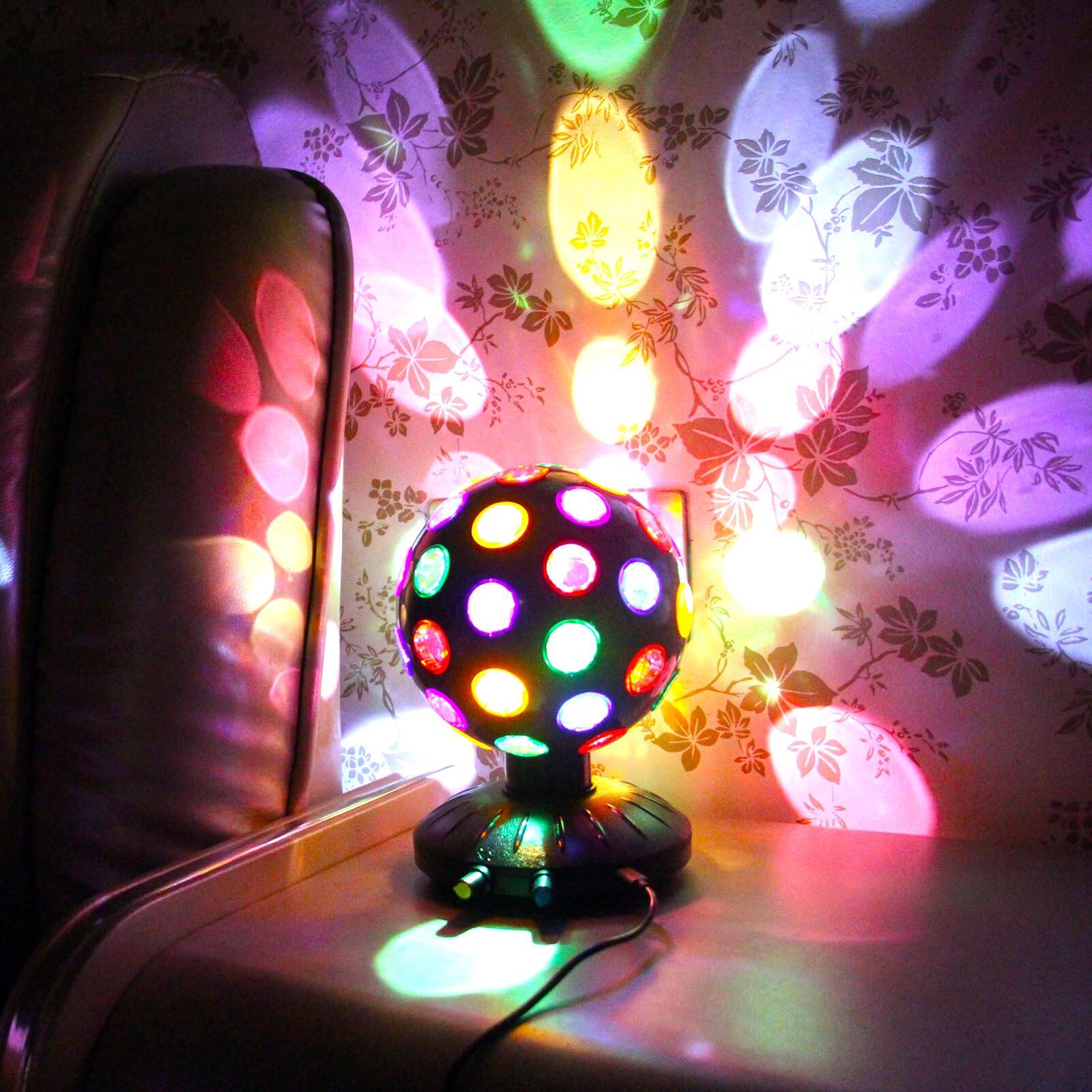 Alt View 4. The Best Inks - Spinning Disco Ball Led Night Light Projector 360° Rotary Speed/brightness Adjustable Lamp For Parties  Lighting - Default.