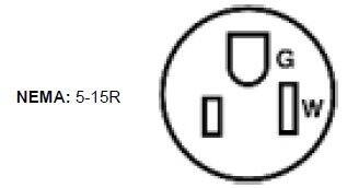 NEMA: 5-15R