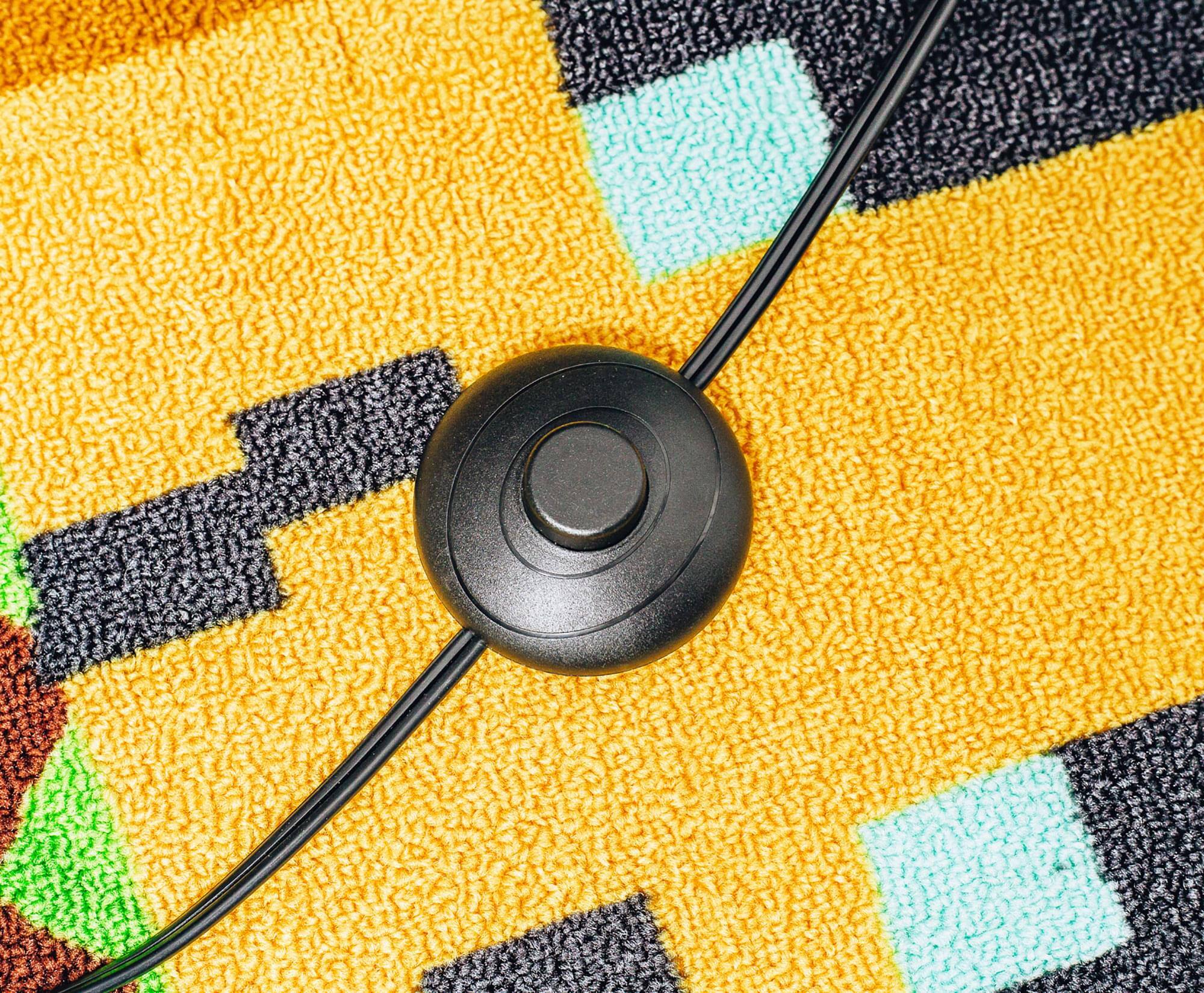 Alt View 3. Ukonic - Minecraft Glowstone Tripod Floor Lamp | 62 Inches Tall - Brown.