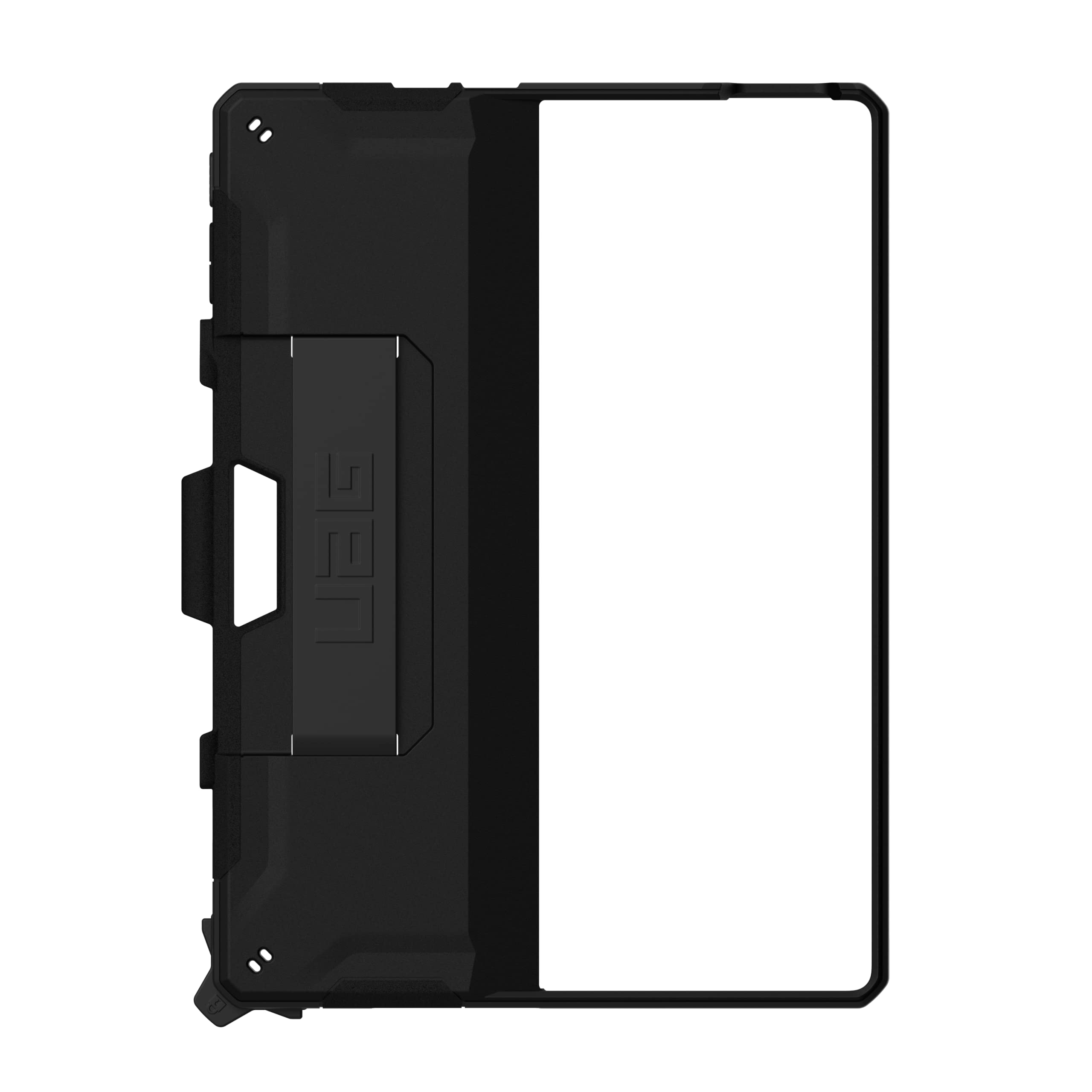 Alt View 5. UAG - Microsoft Surface Pro 13" 12th Edition/11th Edition Case w/ Built-in Kickstand, Pen Holder, & Hand Strap - Black.