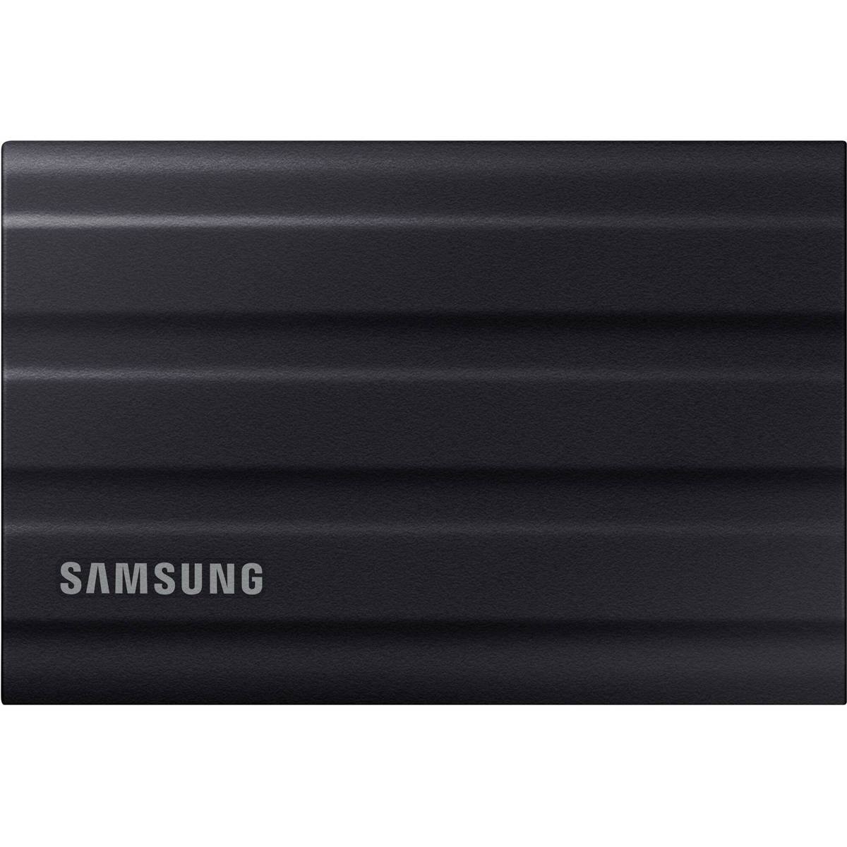 Alt View 4. Samsung - Samsung T7 Shield 2TB USB 3.2 Gen 2 Type-C Portable External SSD, Black, with HD-2 Drive Case.