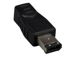 Sanoxy - 2 PACK of IEEE 1394a FireWire 6-pin Male to 4-pin Female Adapter - Black