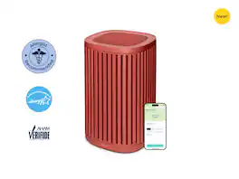 The Windmill Air Purifier 3-in-1, Ultra-Quiet, True HEPA FIlter, Medical Grade, AHAM Verifide up to 975 Sq Ft - Coral