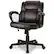 Alt View 18. Costway - Executive Leather Adjustable Office Chair with Armrest - Brown.