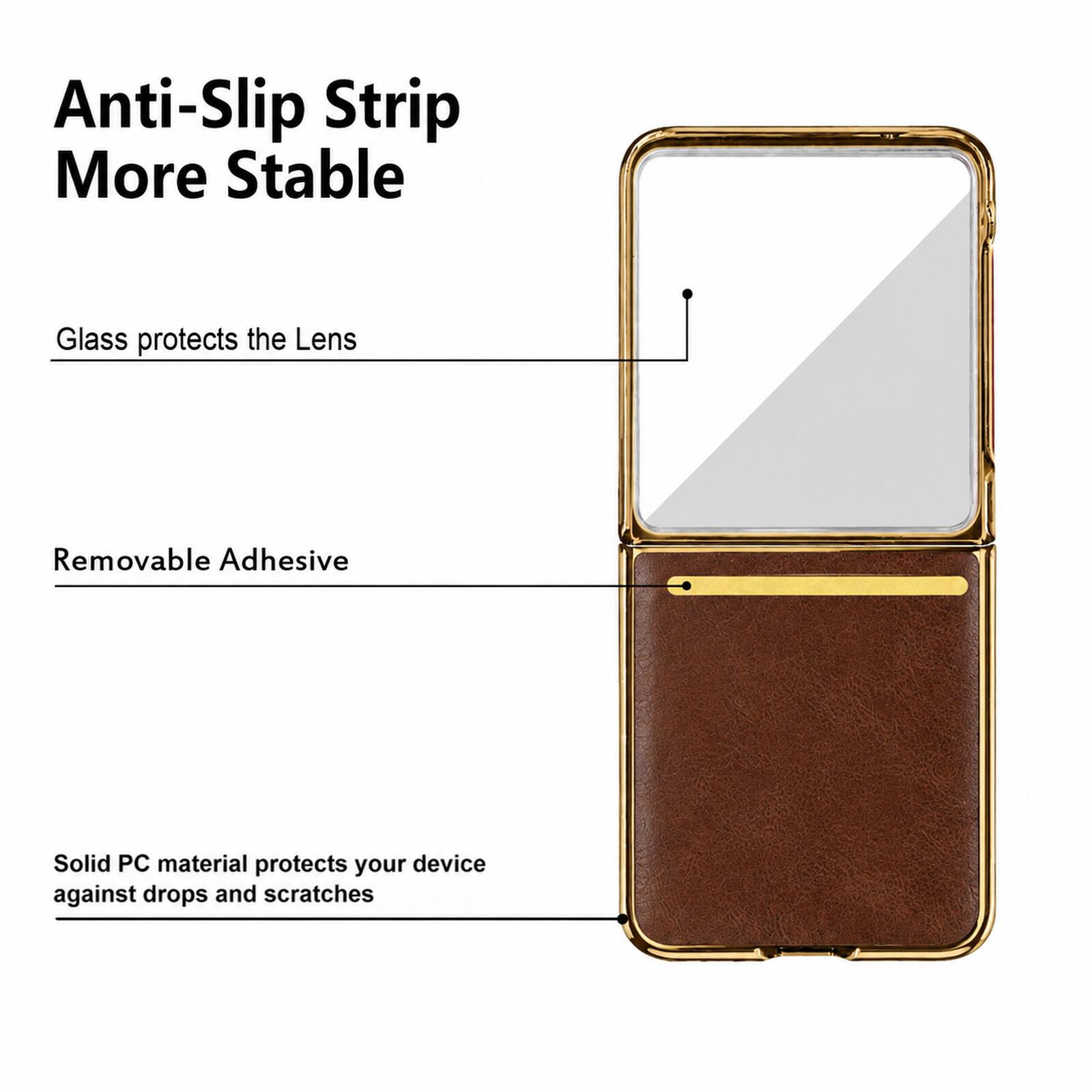 Anti-Slip Strip More Stable  
Glass protects the Lens  
Removable Adhesive  
Solid PC material protects your device against drops and scratches