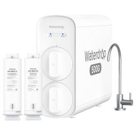 Waterdrop - G5P500 Reverse Osmosis Water Filter, NSF/ANSI 372 Certified, 7 Stage Reverse Osmosis System, 500G RO Water Fil - White