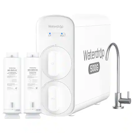 Waterdrop CF RO
Waterdrop WD-RG15-CF
Pre-sediment and Post-carbon Block Filter
Waterdrop WD-RG15-RO
Reverse Osmosis Membrane Filter
Waterdrop 500G