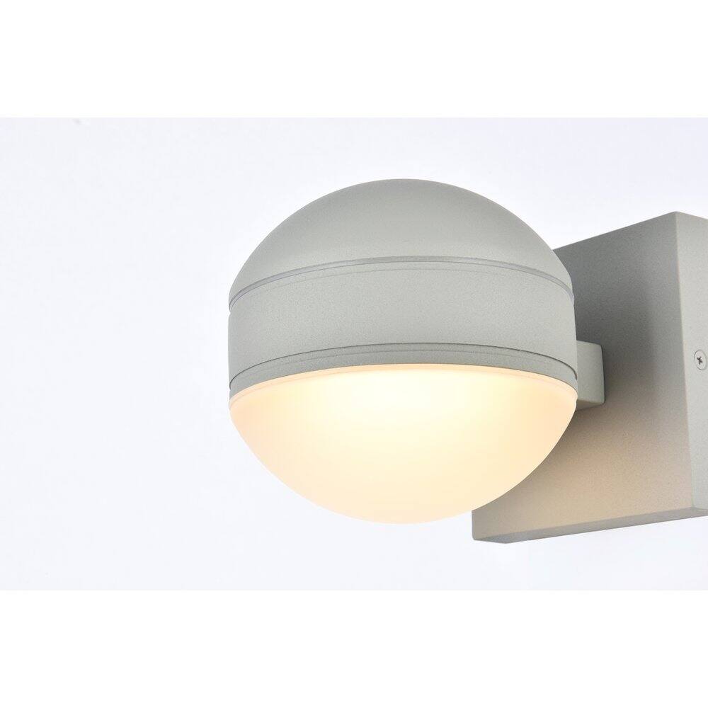 Alt View 1. Living District - Raine Integrated Led Wall Sconce In Silver - Silver.