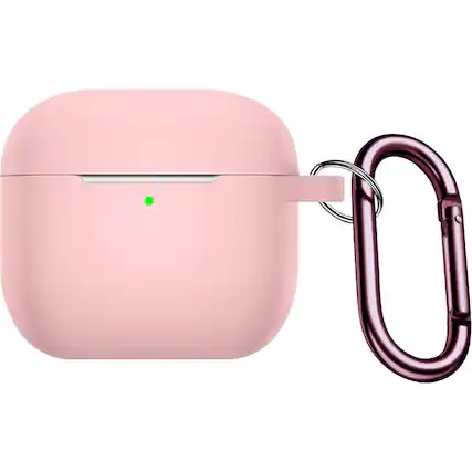 Front. SaharaCase - Silicone Case for Apple AirPods 3 (3rd Generation 2021) - Pink.