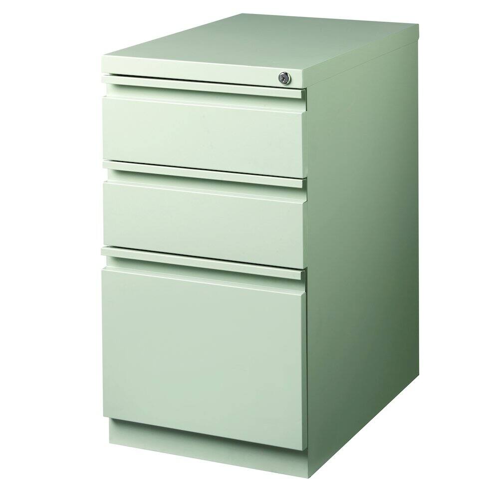 Alt View 3. Hirsh - Hirsh 23" Deep Mobile Pedestal File Cabinet 3 Drawer Box-Box-File, Light Gray - Gray.
