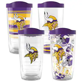 Tervis - Minnesota Vikings Four-Pack 16oz. Classic Tumbler Set - Multicolor