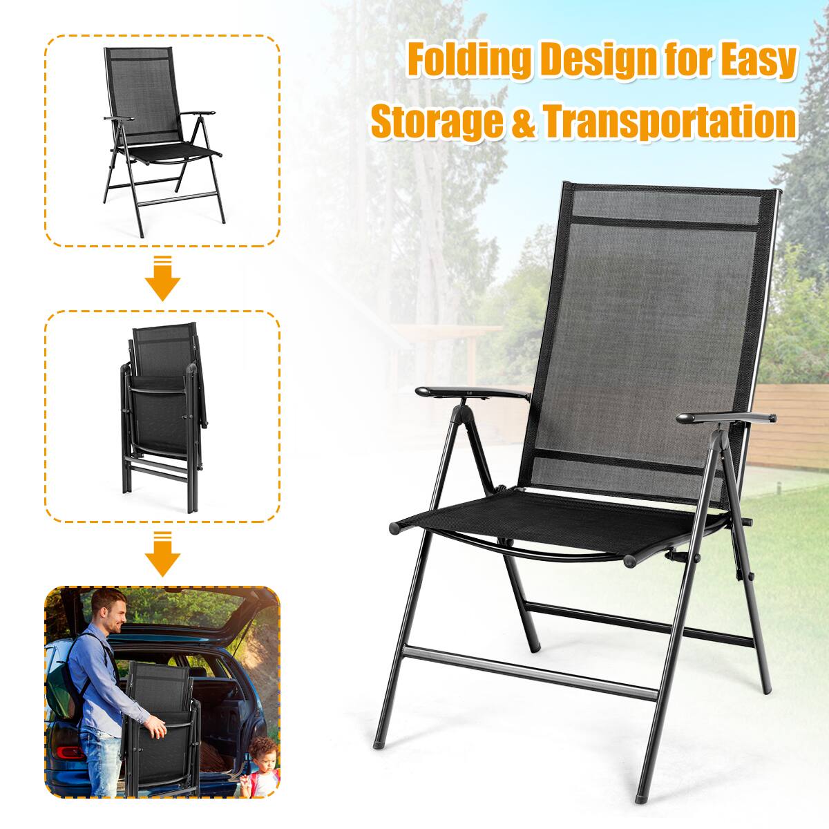 Folding Design for Easy Storage & Transportation
