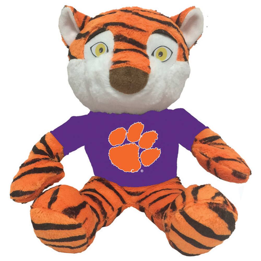 Front. Santa's Workshop - Orange Clemson Tigers 9'' Musical Mascot - Orange.