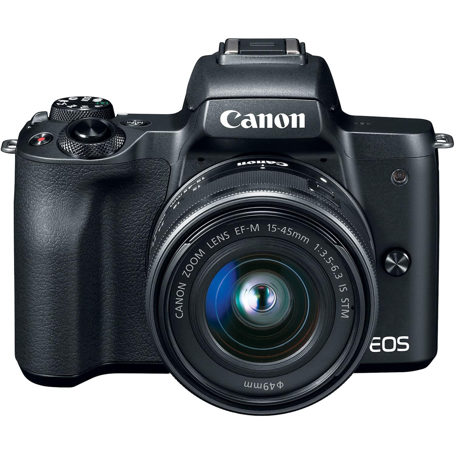 Canon EOS M50 Mirrorless Camera with 15 45mm Lens (Black) + 64GB