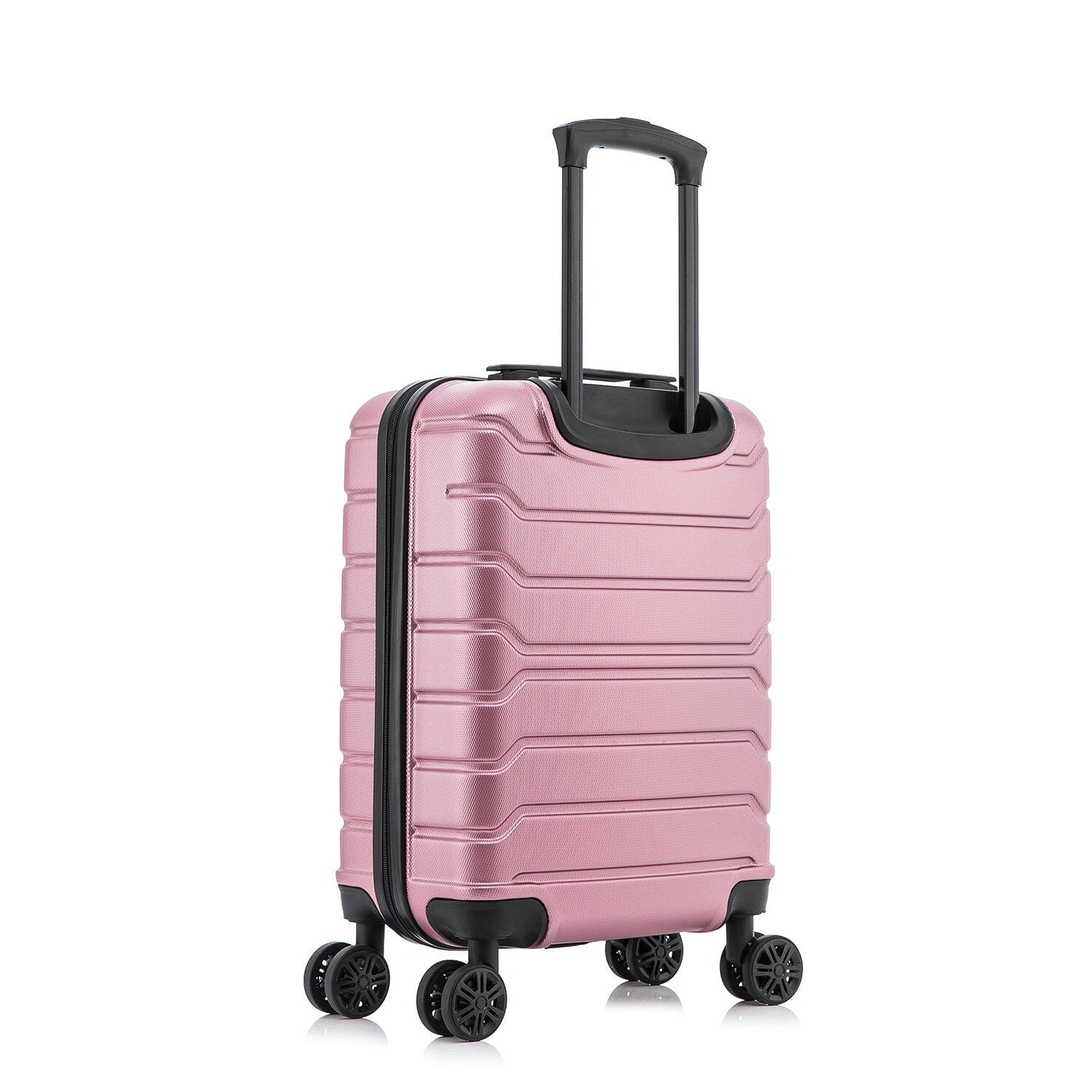 Alt View 1. InUSA - Trend lightweight hardside spinner luggage 20" carry-on - ROSE GOLD.