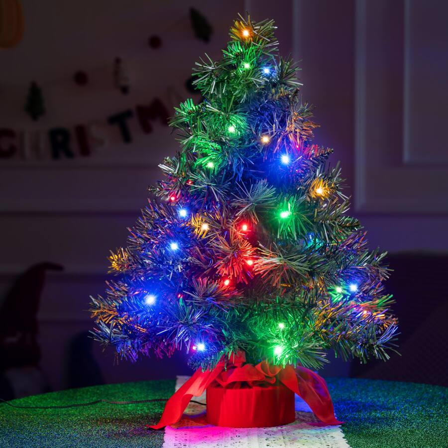 TECH SAFARI 24 / Tabletop Christmas Tree With Multi color Led Lights ...