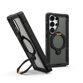 UAG - Samsung Galaxy S26 Ultra Case w Magnetic Charging, 360° Built-In Kickstand, Sculpted Corners, Rugged Protective Cover - Black