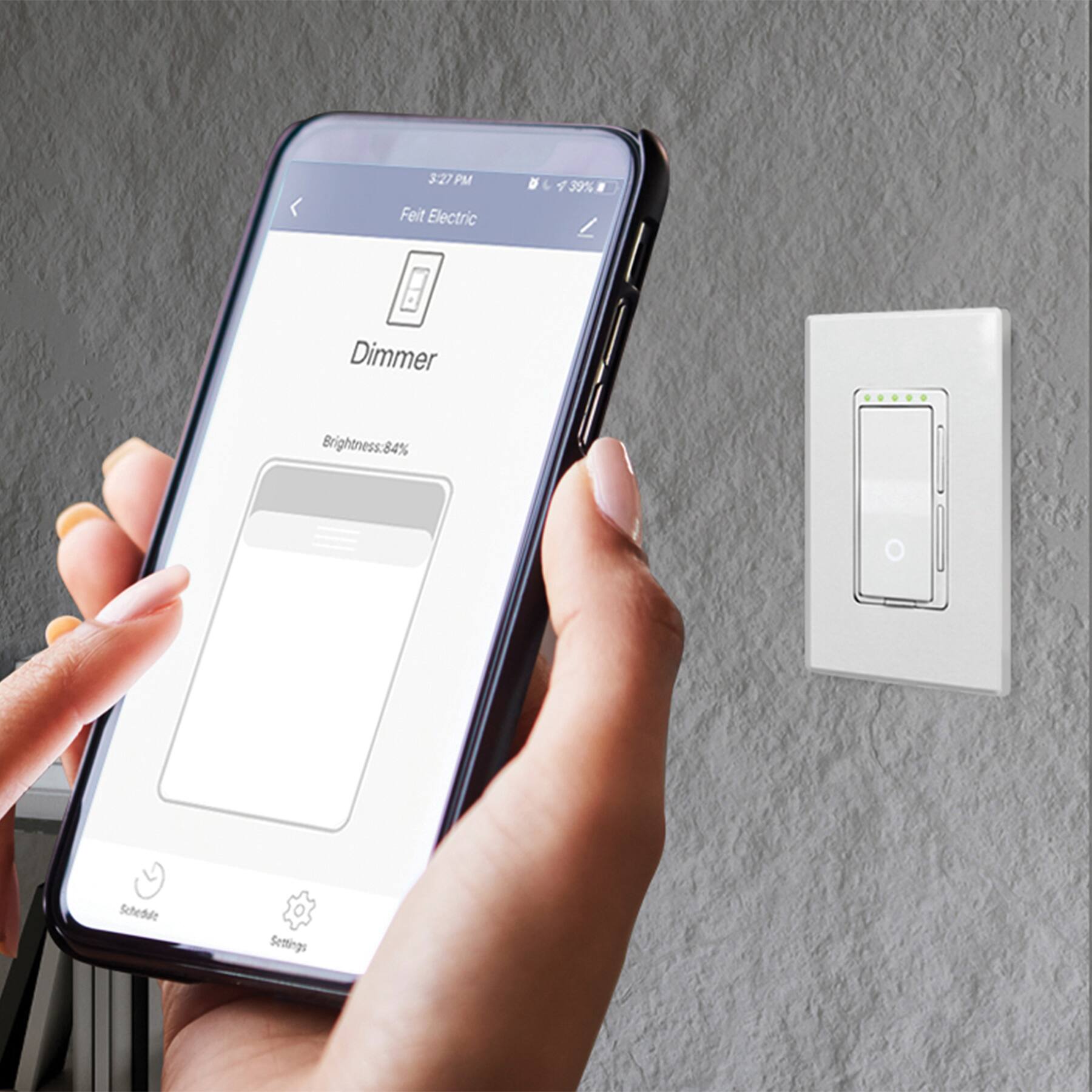 Alt View 12. FEIT ELECTRIC - Wi-Fi Smart Dimmer - White.