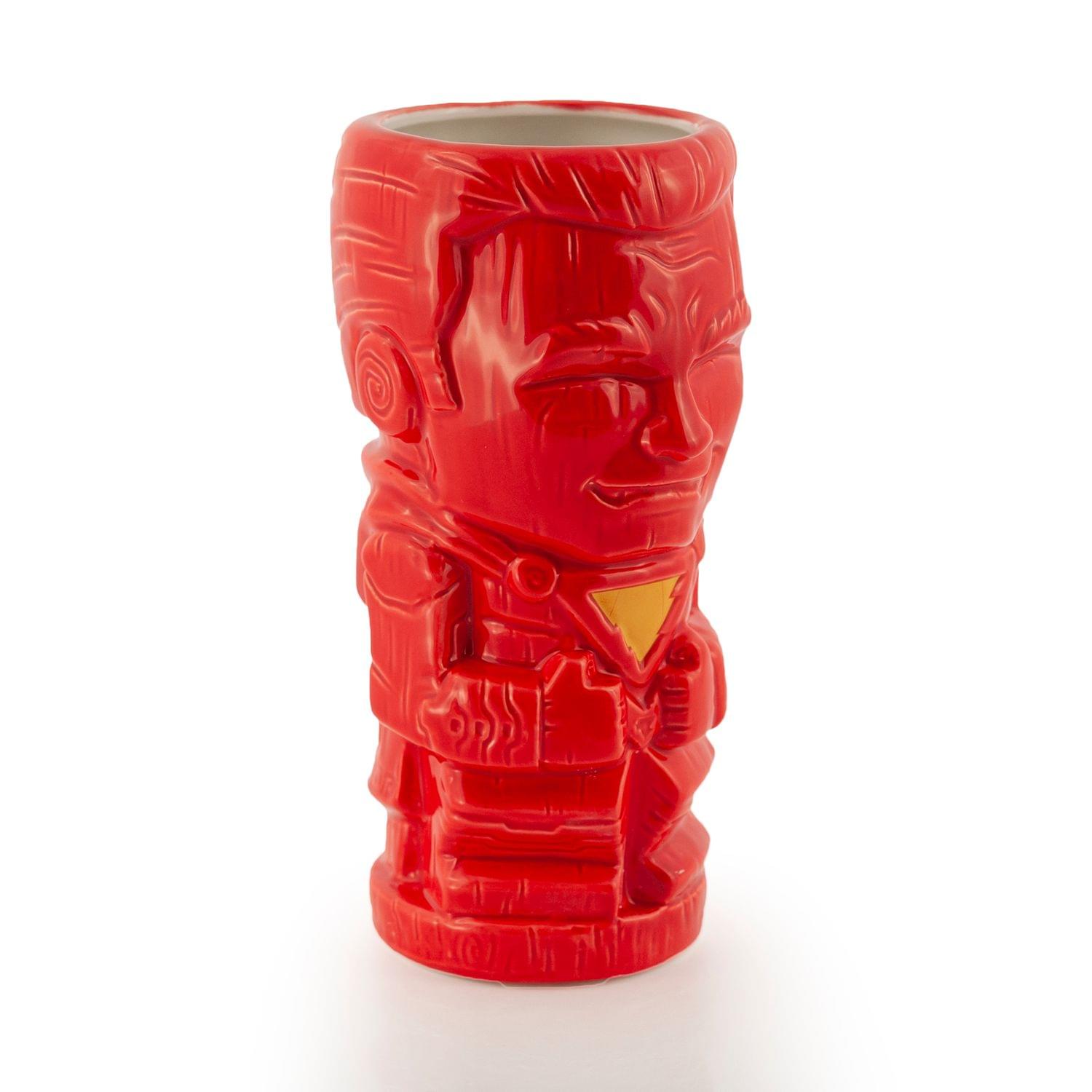 Alt View 10. DC Comics - Geeki Tikis DC Comics Shazam Tiki Mug | Ceramic Tiki Style Cup | Holds 19 Ounces - Red.