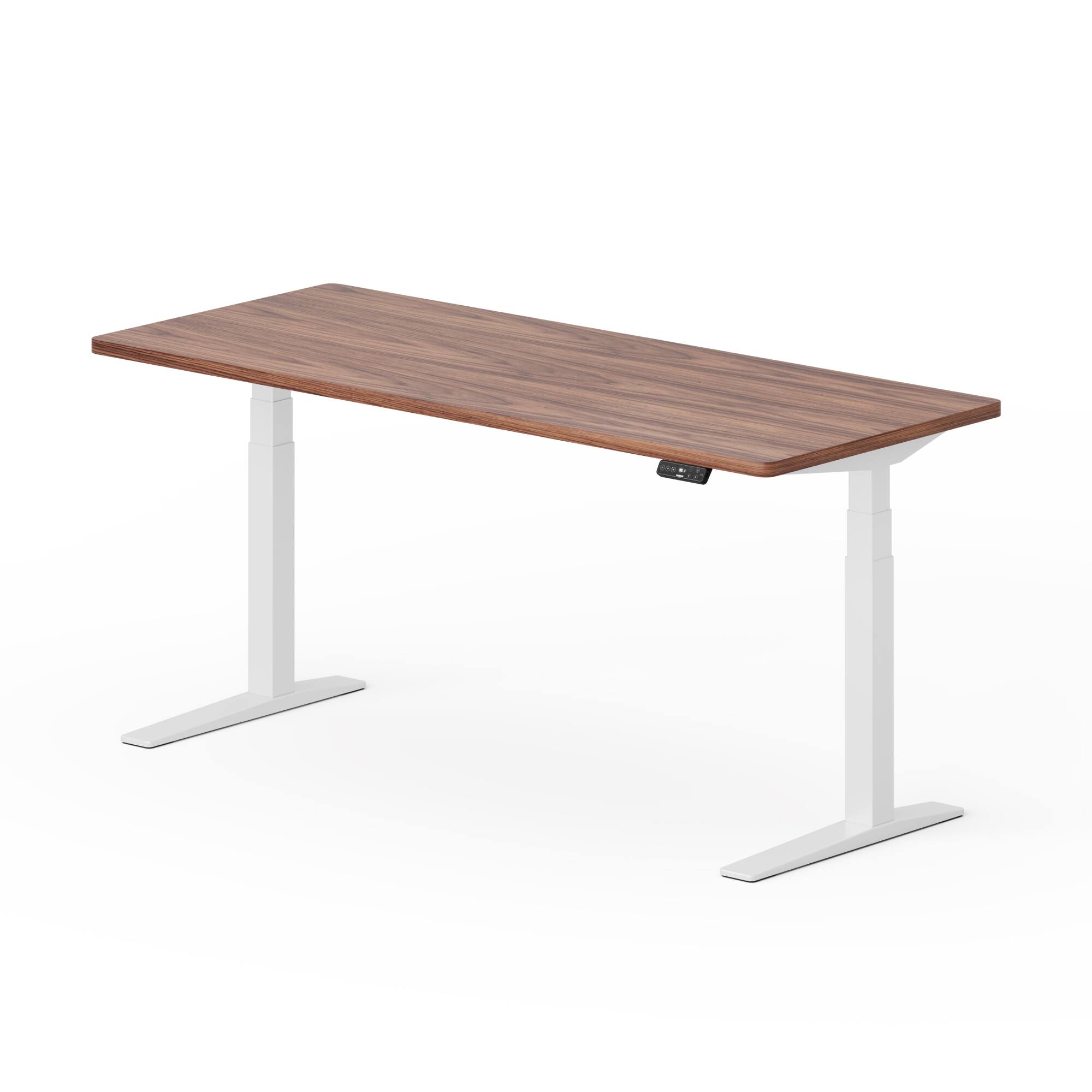 Left. FlexiSpot - FlexiSpot E7 55''W Electric Adjustable Standing Desk Chipboard, Black/White - Black.