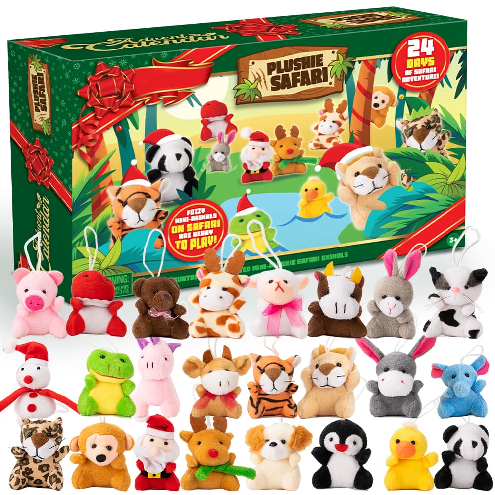 Joyfy 2026 Christmas Advent Calendar 24 Days Mini Plush Stuffed